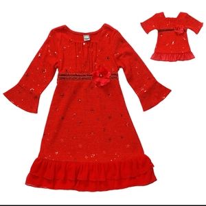 Size 6 Dollie & Me Red Holiday Dress
